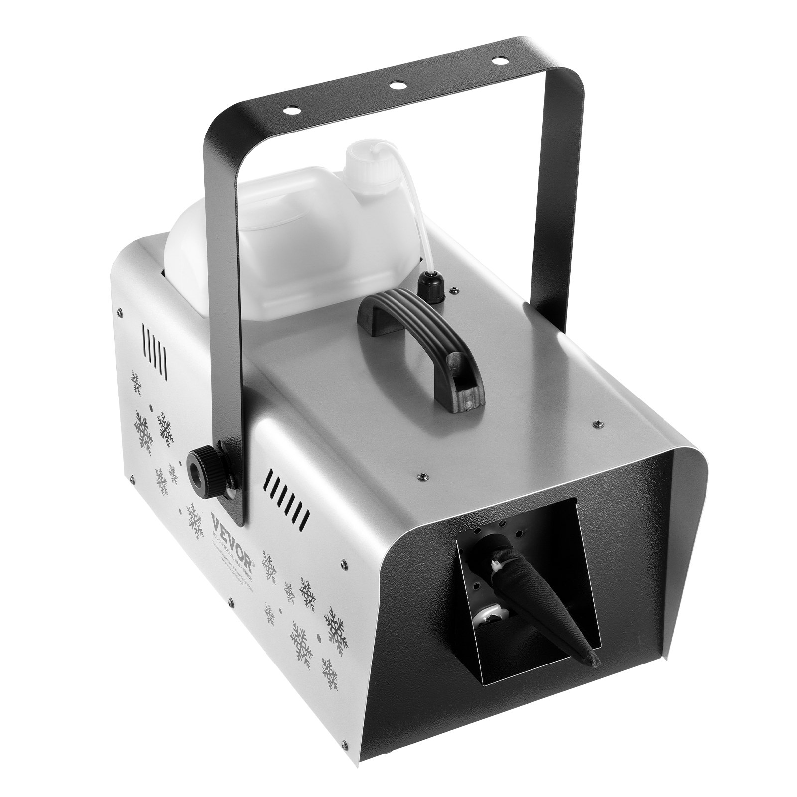 VEVOR Snow Machine, 1500W Snow Maker Machine with 2 Remotes Control and 5L Large Capacity Water Tank, High Output Snowflake Maker Stage Snow Effect for Christmas, Halloween, Wedding, DJ Parties