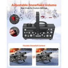 VEVOR Snow Machine 650W Handheld Hanging Fake Snow Maker for Christmas Party
