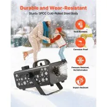 VEVOR Snow Machine 650W Handheld Hanging Fake Snow Maker for Christmas Party