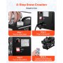 VEVOR Snow Machine, Powerful 900W, Handheld/Hanging Snow Maker with Ambient Light, Wireless Remote Control Snowflake Maker with 1L Fluid Tank, Outdoor Snowflake Making Machine for Christmas Party