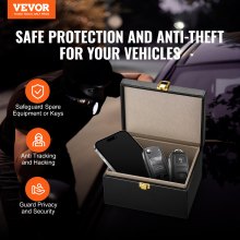 VEVOR Faraday Box Signal Blocking Holder for 5~8 Car Keys Key Safe Protector，Car Key Signal Blocking Box Box for Car Security