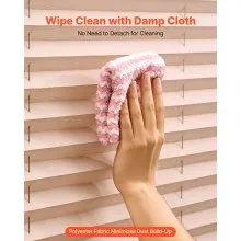 VEVOR RV Blinds, 62 in x 32 in, RV Pleated Shades, Polyester Fabric, Easy to Clean and Install, Privacy Protection and Sunlight Blocking, for Camper, Travel Trailer, Motorhome Window, Cappuccino