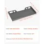 VEVOR 3/8 in Skid Steer Mount Plate, Universal Quick Attach Mount Plate, Easy to Bolt, 7000lbs Load Capacity, Heavy Duty Steel Loader Plates Compatible with Kubota Bobcat Skid Steers & Tractors