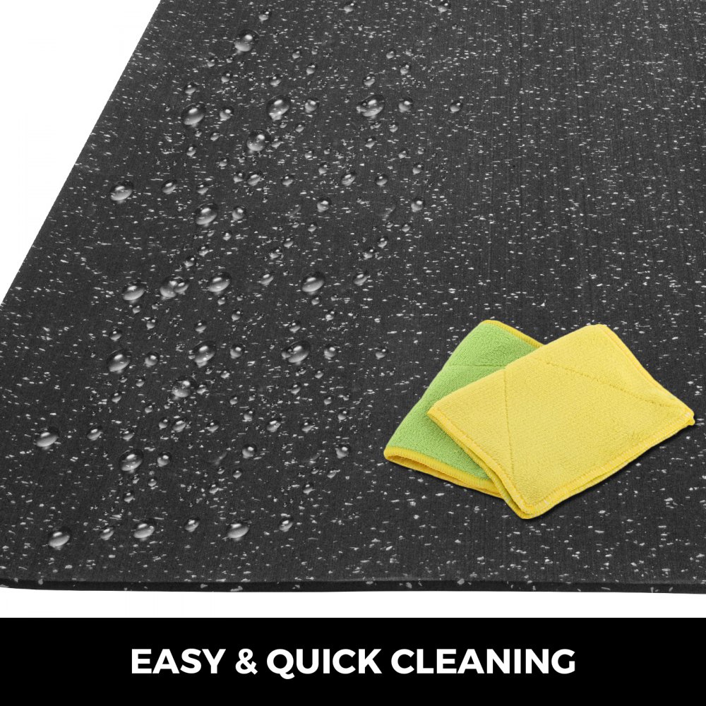 Premium Rubber Flooring Roll 8mm 3.6'x15.3' Exercise Gym High Density Floor Mat