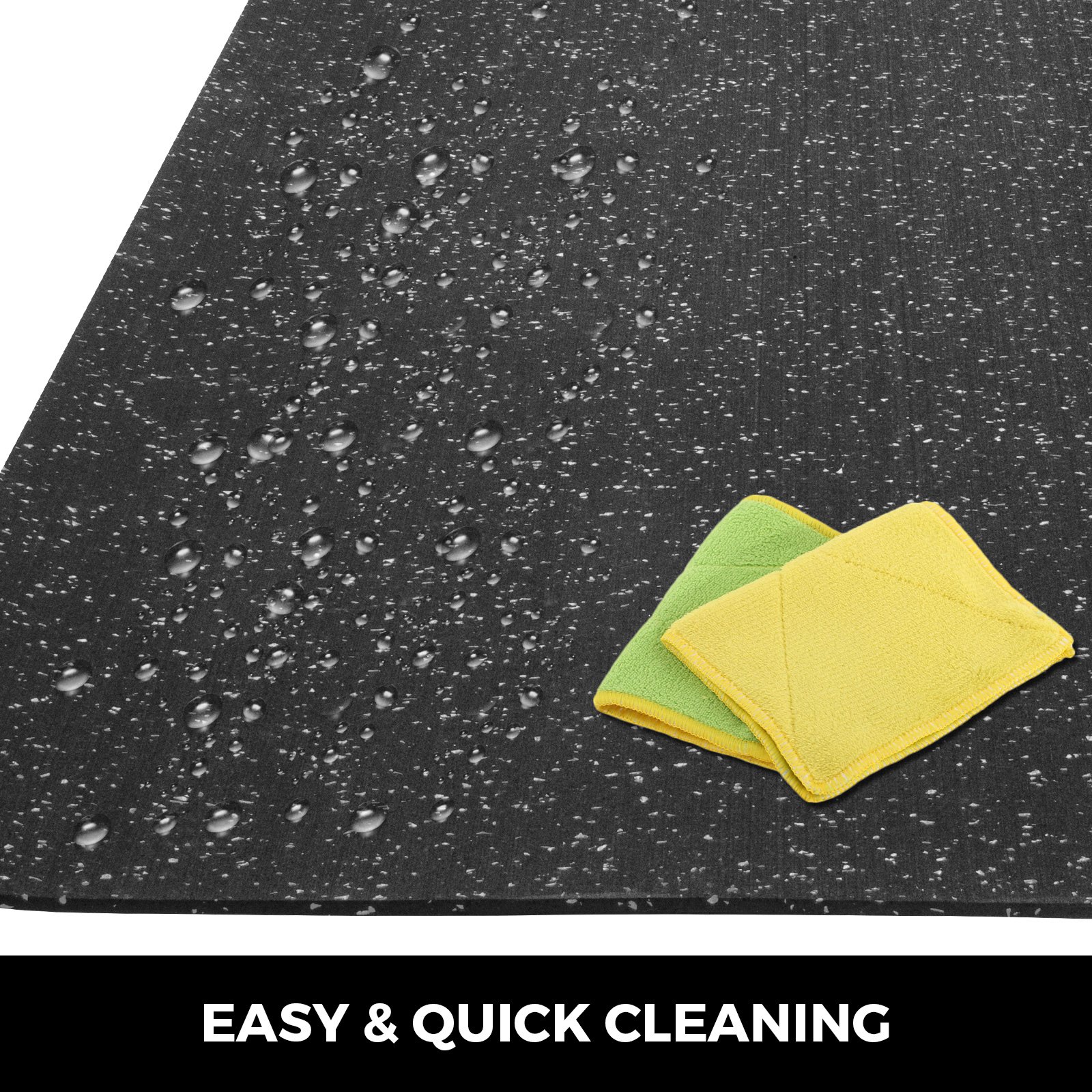 Premium Rubber Flooring Roll 8mm 3.6'x15.3' Exercise Gym High Density Floor Mat