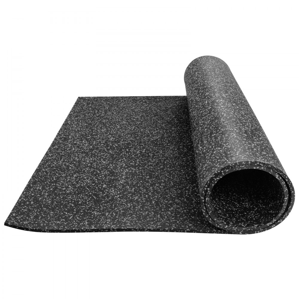 Premium Rubber Gym Flooring Mats 3.6'x6.2' Floor Equipment Mat Exercise Durable