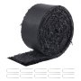 VEVOR Rubber Mulch for Landscaping, Recycled Rubber Mulch Mat 120 x 4.5 in, Permanent Rubber Pathway, Natural-Looking Black Mulch Garden Edging Border for Plants, Vegetables & Flower Garden Barrier