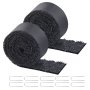 VEVOR Rubber Mulch for Landscaping, 2 Rolls Recycled Rubber Mulch Mat 120 x 4.5 in, Permanent Rubber Pathway, Natural-Looking Black Mulch Garden Edging for Plants, Vegetables & Flower Garden Barrier