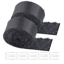 2 Rolls Rubber Mulch Roll for Landscaping 120 x 4.5in Rubber Mulch Mat