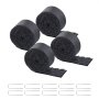 VEVOR Rubber Mulch for Landscaping, 4 Rolls Recycled Rubber Mulch Mat 120 x 4.5 in, Permanent Rubber Pathway, Natural-Looking Black Mulch Garden Edging for Plants, Vegetables & Flower Garden Barrier