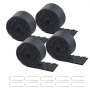 VEVOR Rubber Mulch for Landscaping, 4 Rolls Recycled Rubber Mulch Mat 120 x 4.5 in, Permanent Rubber Pathway, Natural-Looking Black Mulch Garden Edging for Plants, Vegetables & Flower Garden Barrier