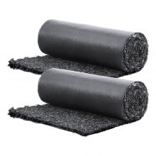 VEVOR Rubber Mulch for Landscaping, 2 Rolls Recycled Rubber Mulch Mat 96 x 22 in, Permanent Rubber Pathway, Natural-Looking Black Mulch Garden Edging for Plants, Vegetables & Flower Garden Barrier