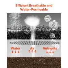 VEVOR Rubber Mulch for Landscaping, Recycled Rubber Mulch Mat 96 x 22 in, Permanent Rubber Pathway, Natural-Looking Black Mulch Garden Edging Border for Plants, Vegetables & Flower Garden Barrier