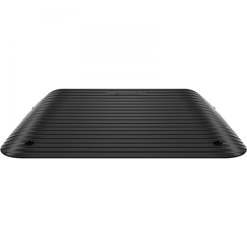VEVOR Rubber Threshold Ramp, 4" Rise Doorway Ramp, 1 Pack with Channel Recycled Rubber Rated 3300 Lbs Load Capacity, Non-Slip Surface with Full Accessories for Wheelchair and Scooter