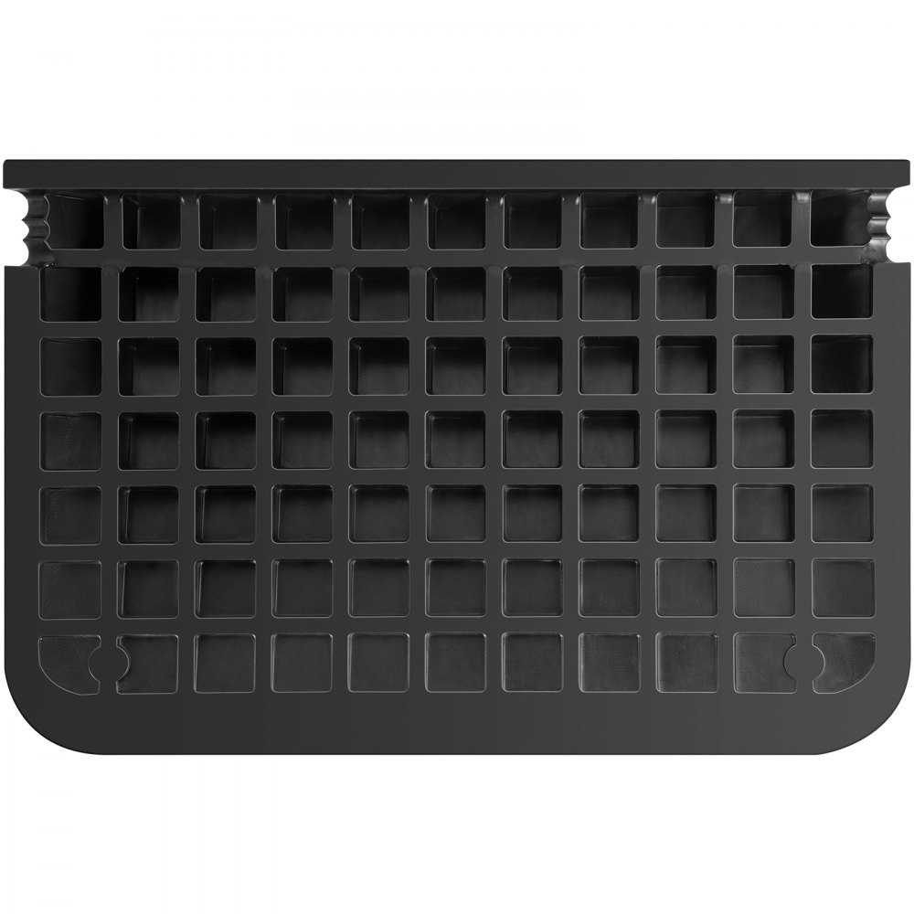 VEVOR Rubber Threshold Ramp, 4" Rise Doorway Ramp, 1 Pack with Channel Recycled Rubber Rated 3300 Lbs Load Capacity, Non-Slip Surface with Full Accessories for Wheelchair and Scooter