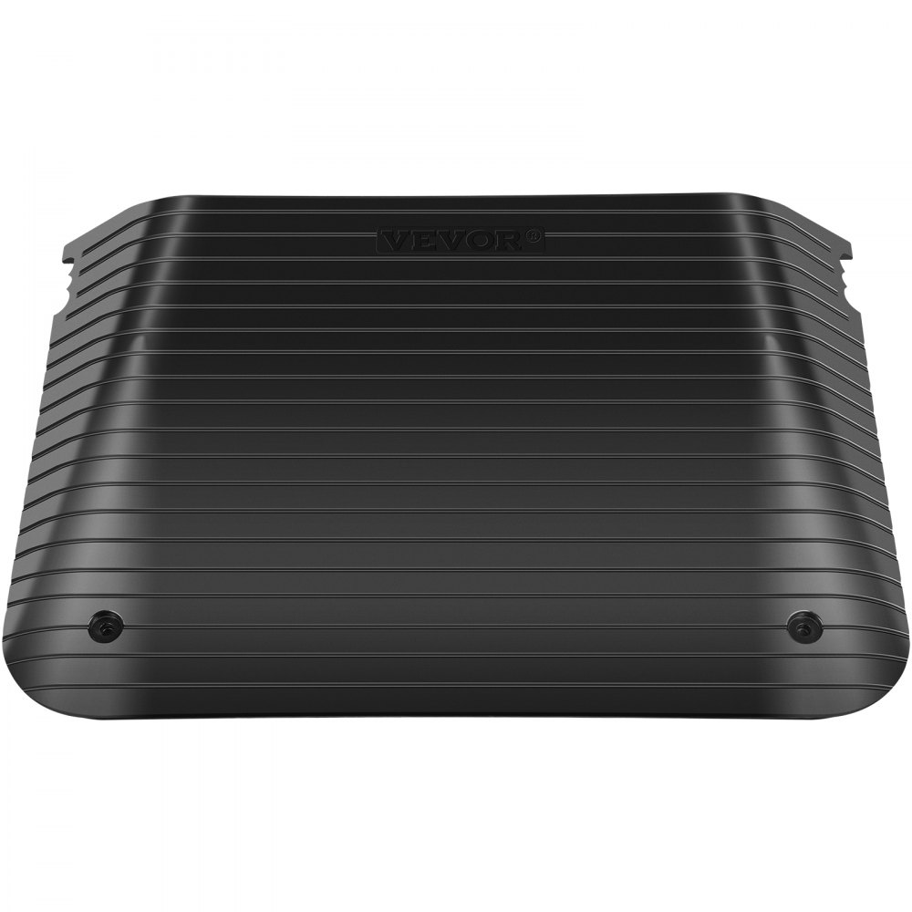VEVOR Rubber Threshold Ramp, 4" Rise Doorway Ramp, 1 Pack with Channel Recycled Rubber Rated 3300 Lbs Load Capacity, Non-Slip Surface with Full Accessories for Wheelchair and Scooter