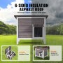 VEVOR Outdoor Cat House Wooden Feral Cat Shelter with Roof & PVC Door Flaps