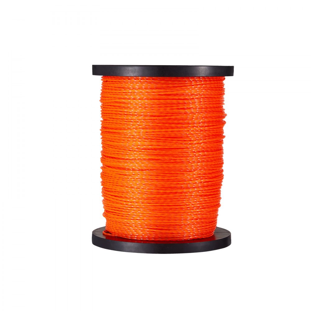VEVOR 0.095 in 1280 ft String Trimmer Line, Orange Heavy Duty Weed Eater String, Premium Nylon Universal Replacement Trimmer Line Spool with Twisted Design, Suitable for Professional & Homeowner Use