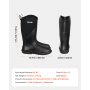 VEVOR Men's Rubber Boots, Protective Footwear, Waterproof Anti Slip Hunting Boots, Gardening Insulated Mud Boots, Protective Footwear, Lightweight & Durable, for Manufacturing, Farming, Size 13 US