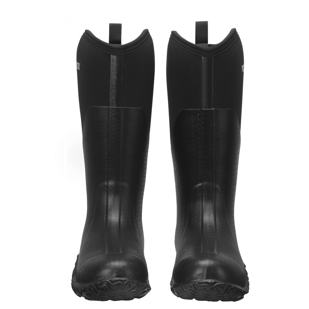 VEVOR Men's Rubber Boots, Protective Footwear, Waterproof Anti Slip Hunting Boots, Gardening Insulated Mud Boots, Protective Footwear, Lightweight & Durable, for Manufacturing, Farming, Size 9 US