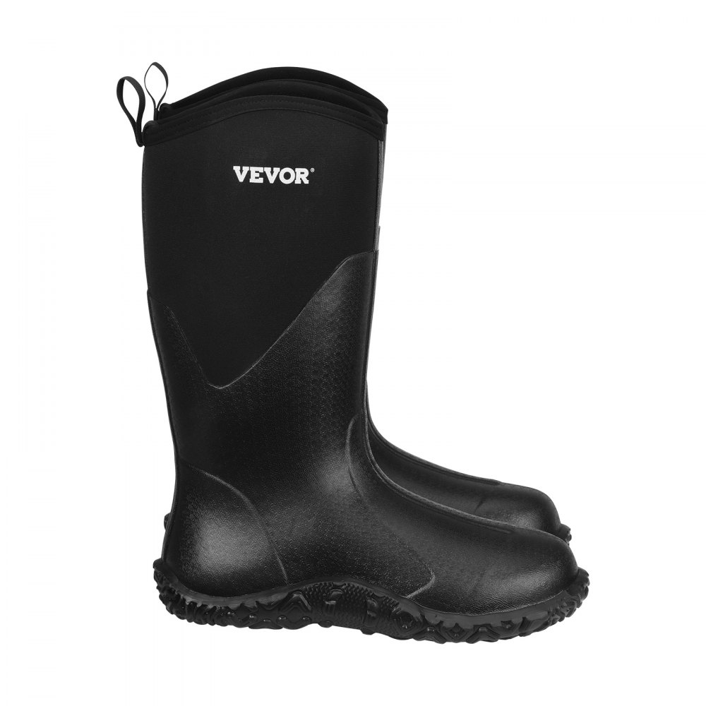 VEVOR Men's Rubber Boots, Protective Footwear, Waterproof Anti Slip Hunting Boots, Gardening Insulated Mud Boots, Protective Footwear, Lightweight & Durable, for Manufacturing, Farming, Size 9 US