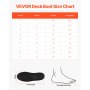 VEVOR Women's Ankle Deck Boots Waterproof Anti-Slip Work Rain Boots Size 9 US