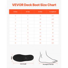 VEVOR Women's Ankle Deck Boots Waterproof Anti-Slip Work Rain Boots Size 8 US