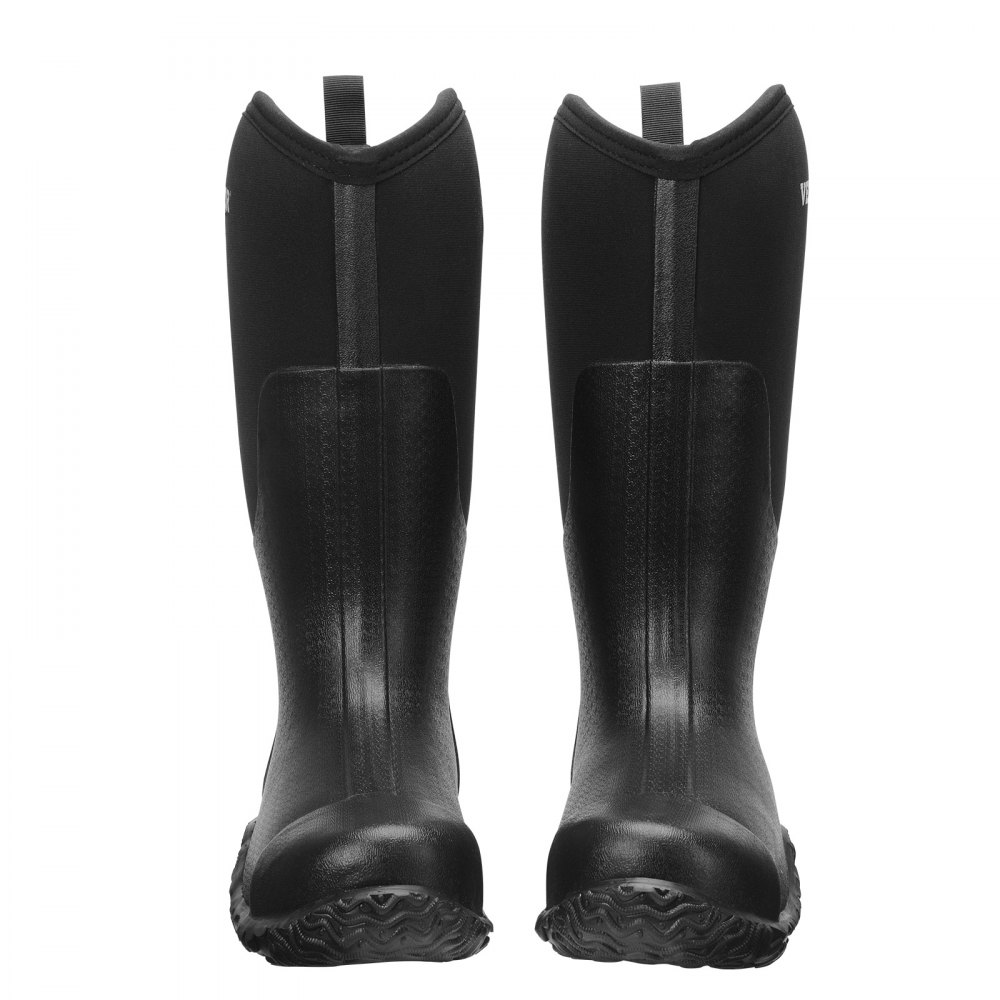 VEVOR Men's Steel Toe Rubber Boots, Protective Footwear, Waterproof Rain Fishing Boots, Outdoor Non-Slip Work Shoes, Lightweight and Durable, for Manufacturing, Construction, Farming, Size 13 US