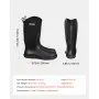 VEVOR Men's Steel Toe Rubber Boots, Protective Footwear, Waterproof Rain Fishing Boots, Outdoor Non-Slip Work Shoes, Lightweight and Durable, for Manufacturing, Construction, Farming, Size 13 US