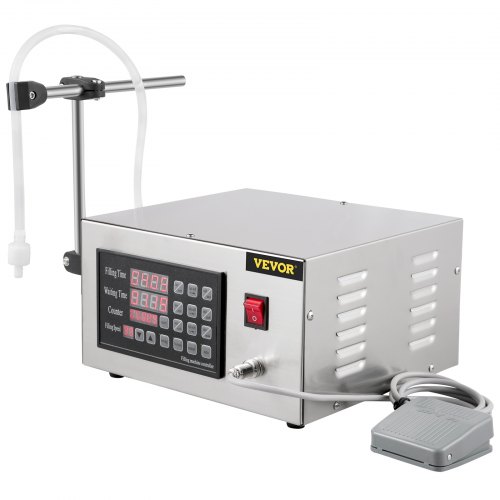 VEVOR 5-3500ml Automatic Filling Machine XK-280 Liquid Filling Machine Bottle Filler Digital Control for Cream Shampoo Liquid Water
