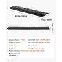 VEVOR Drop Over Cable Cover, 17,500 lbs/Axle Load Capacity, 2 Channel Heavy Duty Floor Cord Cover, Cable Hose Protector Ramp, for Indoor, High Walking Traffic Areas, Home, Office, Warehouse, 3 Pack