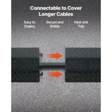 VEVOR Drop Over Cable Cover Heavy Duty Floor Cord Protector Ramp 17500 lbs 3 PCS