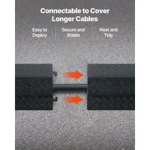 VEVOR Drop Over Cable Cover Heavy Duty Floor Cord Protector Ramp 17500 lbs 2 PCS
