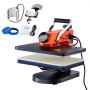 VEVOR Heat Press Machine 12x15in 5in1 Sublimation Transfer T-shirt tallerken krus kop