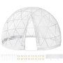 VEVOR Upgraded Greenhouse 9.5FT Geodesic Dome, Garden Dome Bubble Tent Set with PVC Cover, Come with a Storage Bag and String Lights, Garden Dome House Suitable for Patio and Dining Places