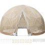 VEVOR 12FT Garden Dome Bubble Tent, Upgraded Geodesic Dome Greenhouse with Transparent TPU Cover and Polyester Gauze, Waterproof Garden Dome House Suitable for Patio and Dining Places
