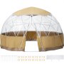 VEVOR 12FT Garden Dome Bubble Tent, Upgraded Geodesic Dome Greenhouse with Transparent TPU Cover and Oxford Fabric, Waterproof Garden Dome House Suitable for Patio and Dining Places