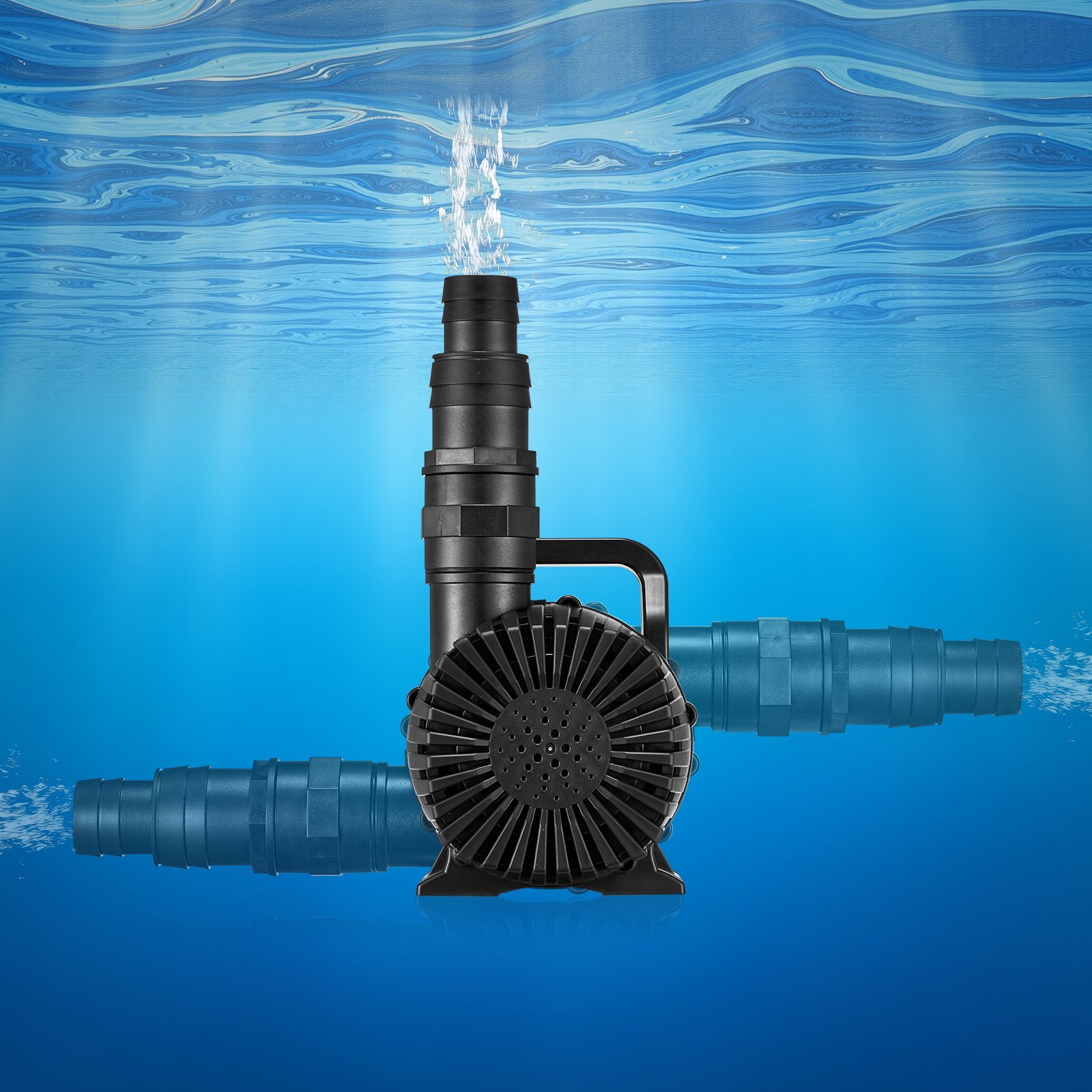 VEVOR Submersible Water Pump, 280W 4500GPH, Aquarium Return Pump with 16.4 ft Lift Height & 180° Adjustable Flow Direction, Suitable for Pond, Aquarium, Fountain, Waterfall, and Fish Tank