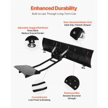 VEVOR Snow Plow Blade Kit 60 in Universal UTV ATV Plow Attachment Snow Clearing