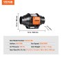 Ventilator de conductă în linie VEVOR, 102 mm 129,7 CFM cu regulator de viteză variabilă, ventilator de evacuare silențios cu motor AC pentru răcire rapidă, corturi de creștere, hidroponie