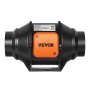 Ventilator de conductă în linie VEVOR, 102 mm 129,7 CFM cu regulator de viteză variabilă, ventilator de evacuare silențios cu motor AC pentru răcire rapidă, corturi de creștere, hidroponie