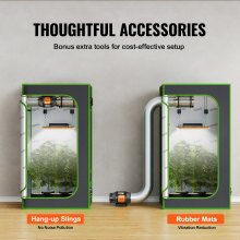 VEVOR Inline Duct Fan, 6-Inch 402 CFM with Temperature Humidity Controller, Quiet EC-motor Ventilation Exhaust Fan for Cooling Booster, Grow Tents, Hydroponics