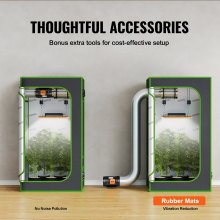 VEVOR Inline Duct Fan, 203.2mm 506.2 CFM with Temperature Humidity Controller, Quiet EC-motor Ventilation Exhaust Fan for Cooling Booster, Grow Tents, Hydroponics