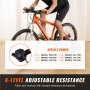 VEVOR Bike Trainer Stand, magnetiskt stationärt cykelställ för 26"-29" hjul, 6 motståndsinställningar, bullerreducerande svänghjulsmotor, för inomhuskörning, Quick-Release Spak & Front Wheel Riser