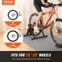 VEVOR Bike Trainer Stand, Magnetic Stationary Bike Stand for 26"-29" Wheels, 6 Resistance Settings, Noise Reduction Flywheel Motor, for Indoor Riding Exercise, Quick-Release Lever & Front Wheel Riser
