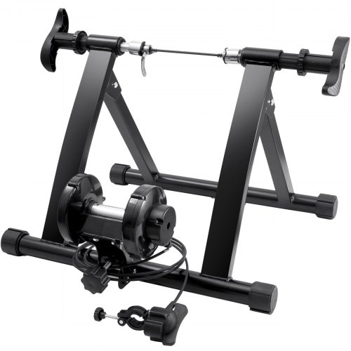 bicycle stand for stationary exercise Foldable Indoor Bike Trainer Stands Level Resistance Indoor Bike Trainer is made of solid steel and adopts a pyramid structure design to ensure its stability 8 Adjustable Resistance Indoor Steel