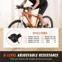 VEVOR Bike Trainer Stand, Magnetic Stationary Bike Stand for 26"-29" Wheels, 8 Resistance Settings, Low Noise Motor, Protable for Indoor Riding Exercise, with Quick-Release Lever & Front Wheel Riser