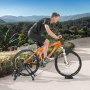 VEVOR Bike Trainer Stand, magnetiskt stationärt cykelställ för 26"-29" hjul, 8 motståndsinställningar, lågljudsmotor, skyddad för inomhuskörning, med snabbkopplingsspak och framhjulshöjare