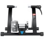 VEVOR Bike Trainer Stand, Fluid Stationary Bike Stand for 26"-29" Wheels, Noise Reduction Fluid Flywheel, Portable Cycling Stand for Indoor Riding Exercise, with Quick-Release Lever & Front Wheel Rise