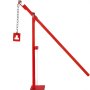 VEVOR T Post Remover Puller 15 3/4" Long Chain T Post Puller 32" Standing Frame Fence Post Puller Set with Lifting Chain Puller T Stake Puller for Round Fence Posts, Metal, Sign Posts & Tree Stump